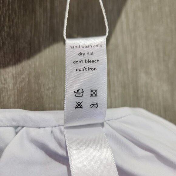 Andie Swim The Cove Top in Gingham Blue Pool New With Tags Womens Size XL - Picture 9 of 13